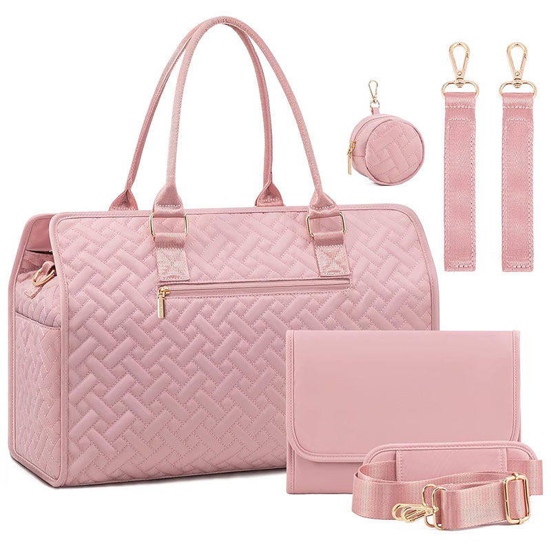 Gepolsterte Handtasche mit Abnehmbarem Kosmetikbeutel und Organizer Brehn