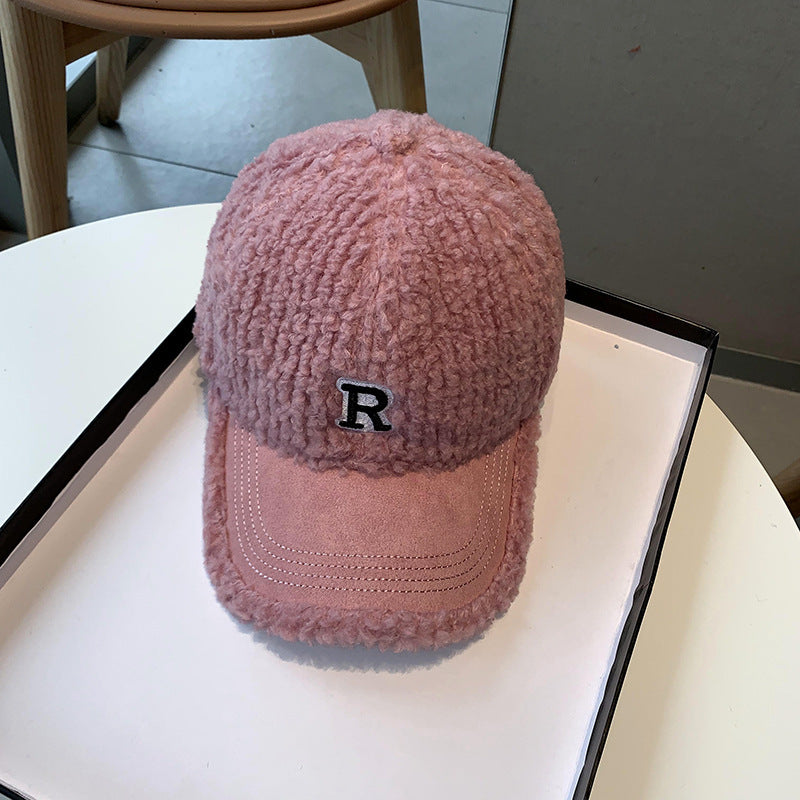 Damen Fuzzy Plush Baseball Cap Brehn