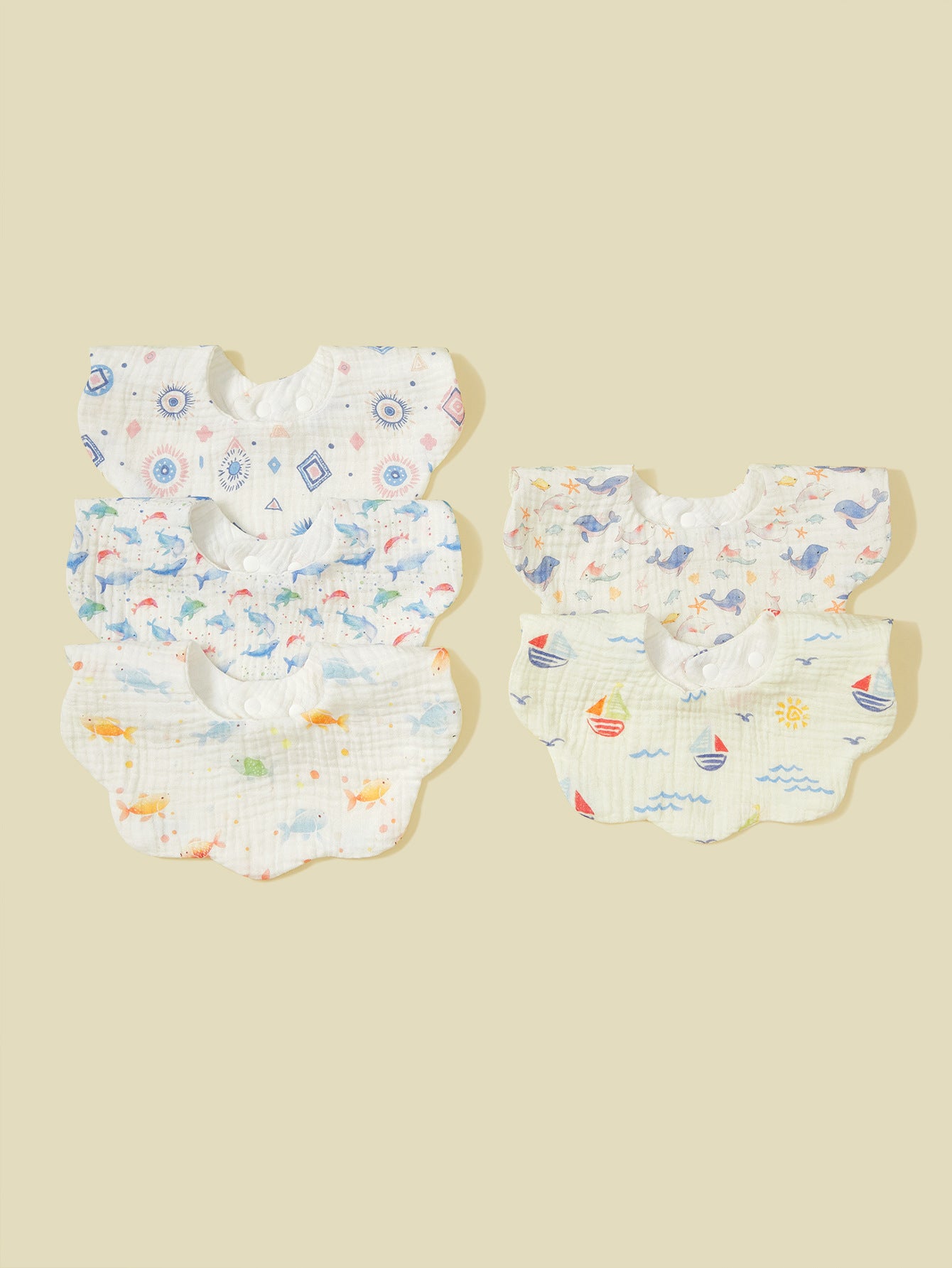 Weiche Musselin Baby Bandana Lätzchen Set Brehn