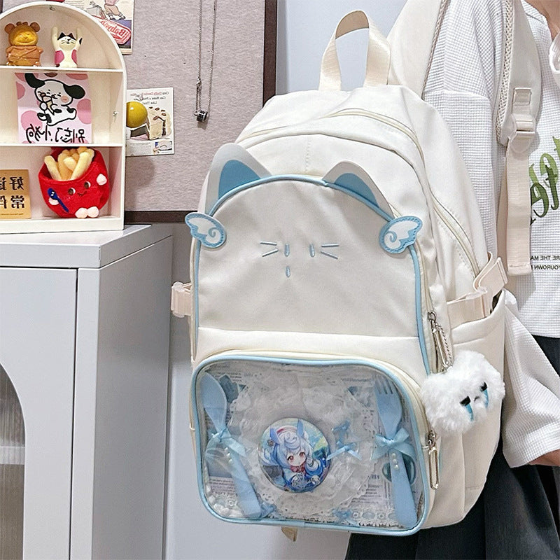 Süße Katzenohren Design Schulrucksack