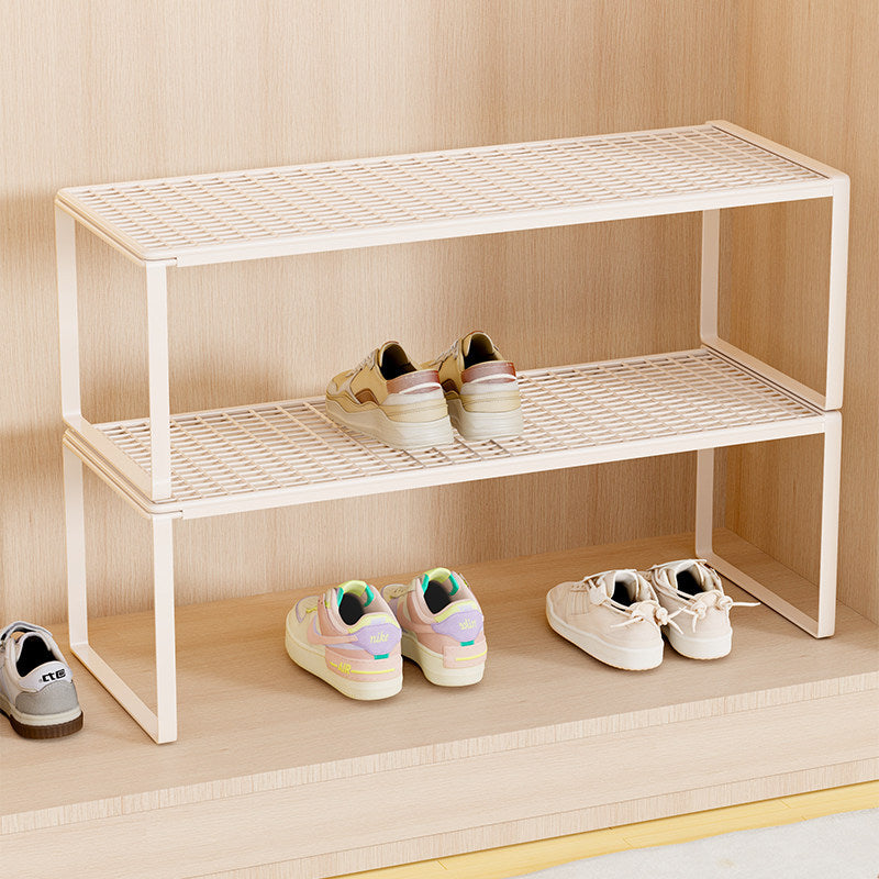 Verstellbarer erweiterbarer Metal Schuhregal-Organizer