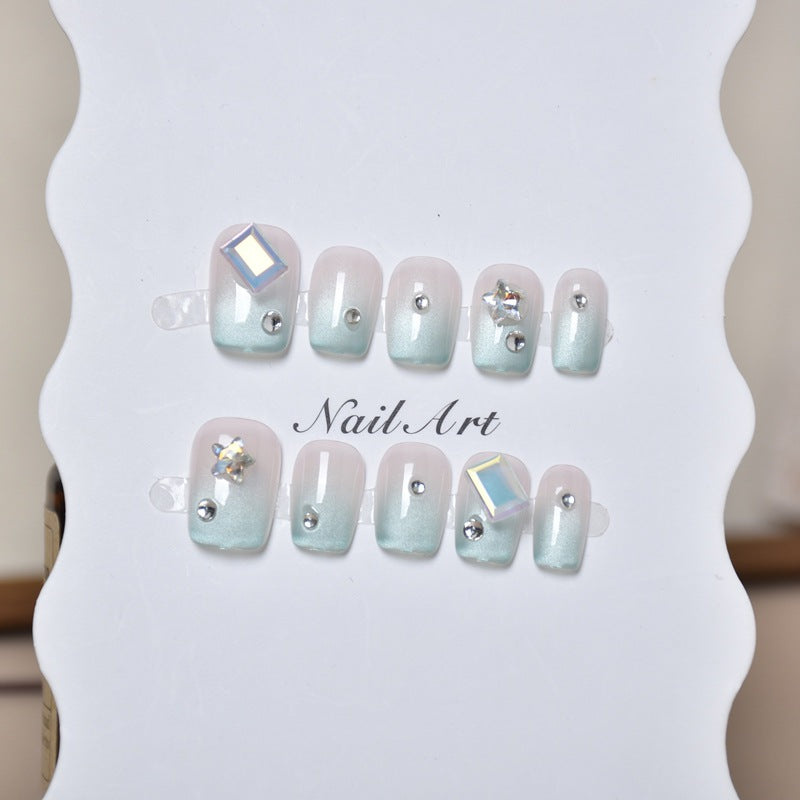 Glitzerndes Press-On Nagelkunst Set Brehn