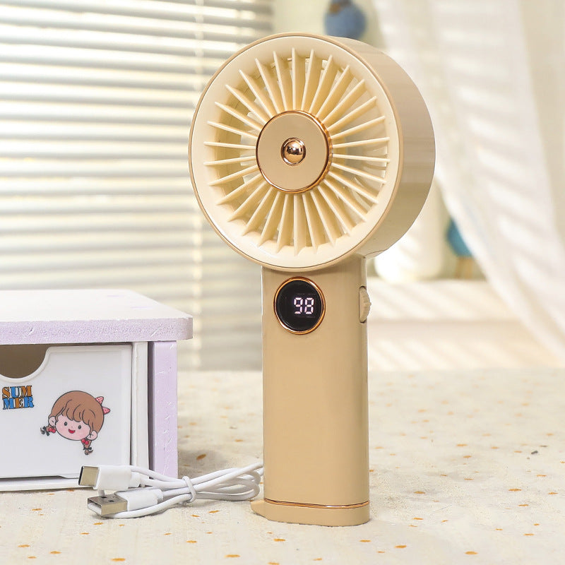 Frauen tragbarer Handventilator mit USB-Ladeoption und intuitivem Design Brehn