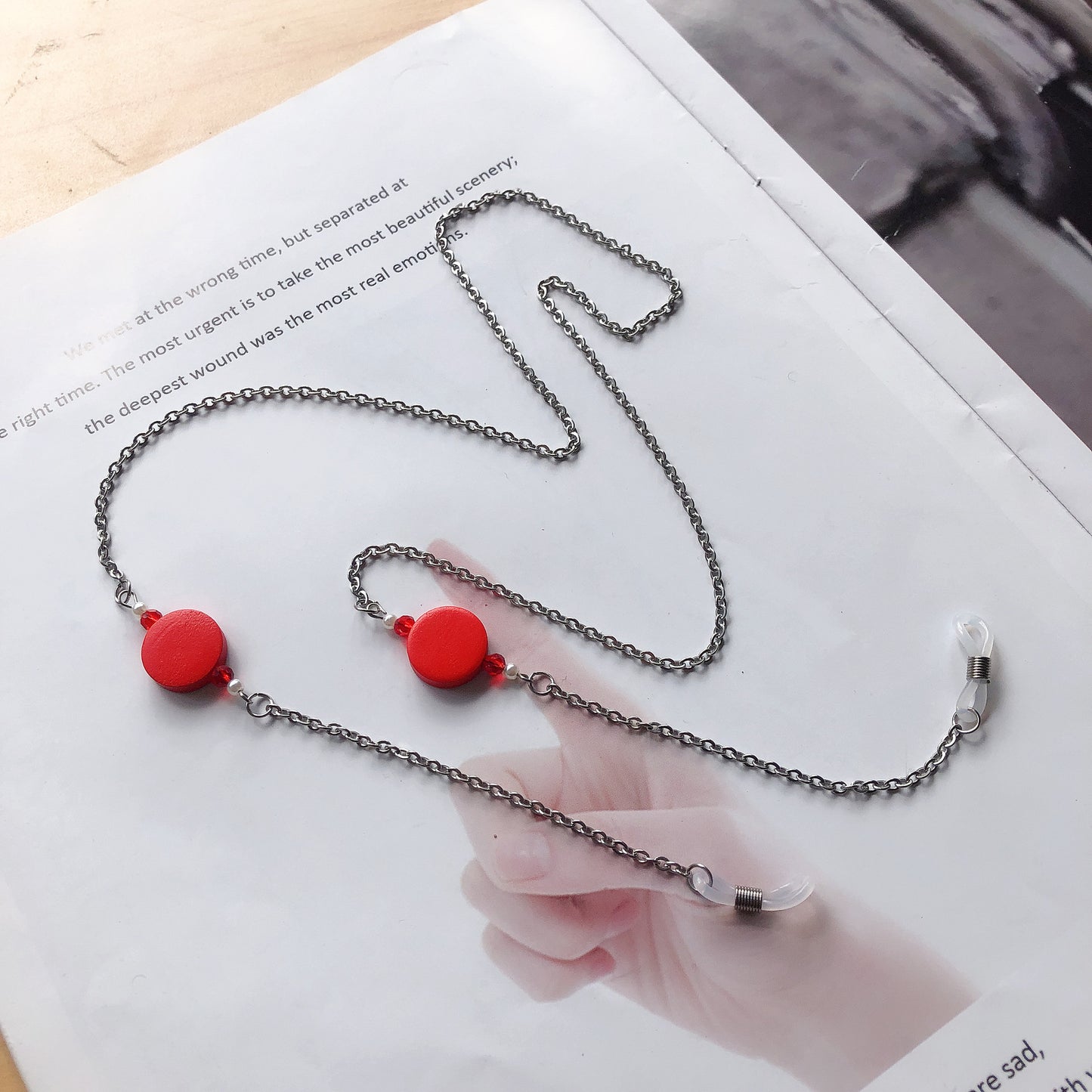 Stylische Dual-Strang Brillenhalterkette Brehn