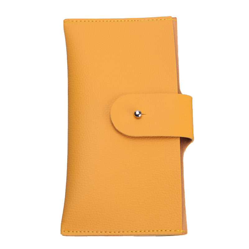 Stylische Strukturierte Leder Brieftasche Brehn