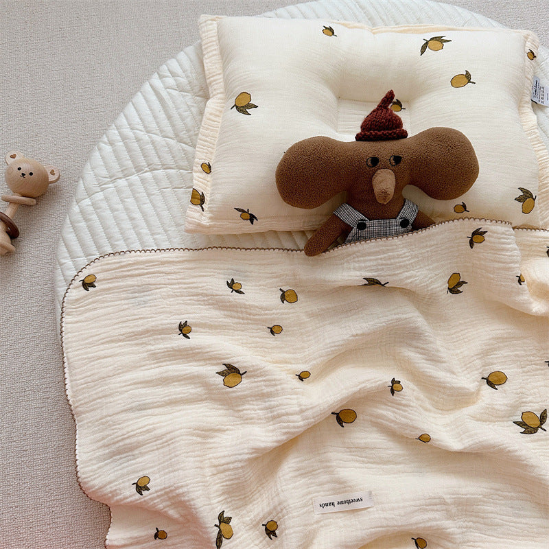 Unisex Kuschelige Musselin-Decke mit zartem Blumenmuster Brehn