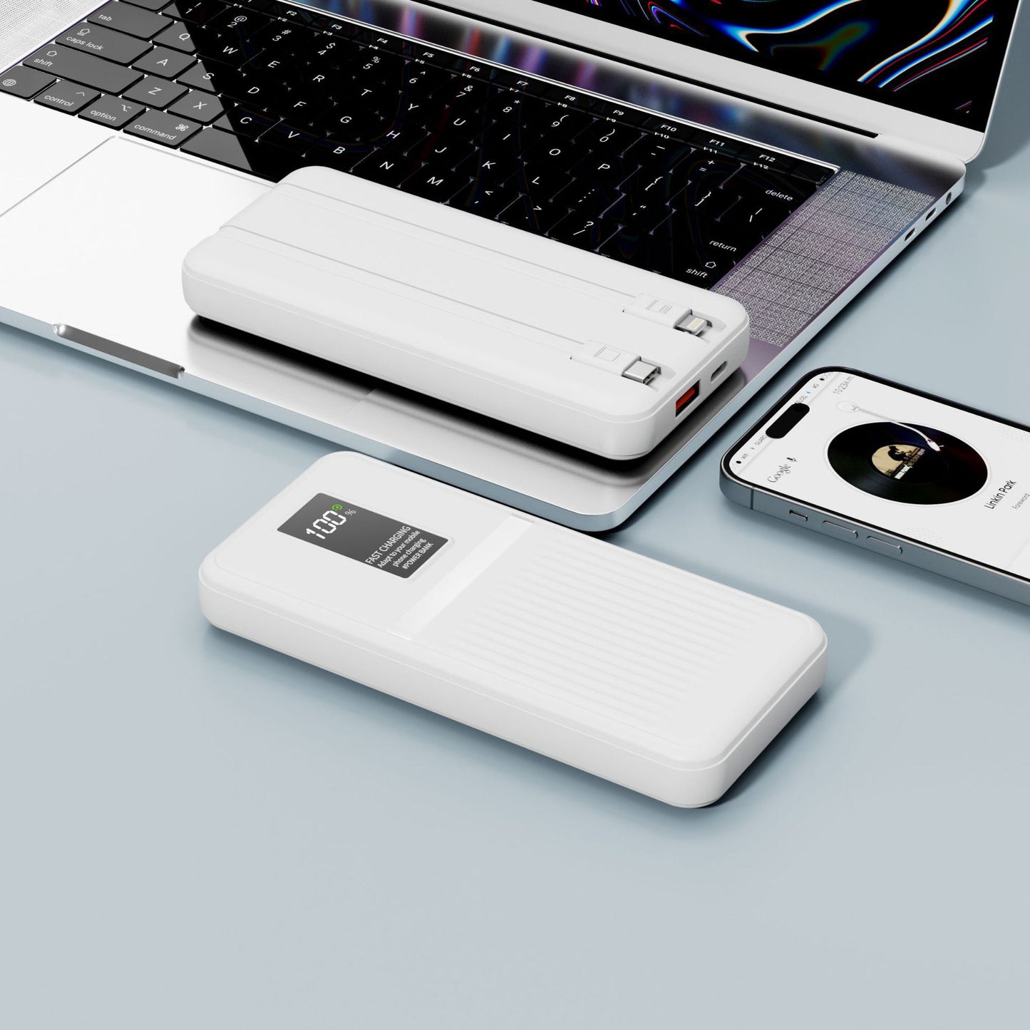 Tragbare Powerbank mit Hochmoderner Schnellladetechnologie und Digitaler Anzeige Brehn