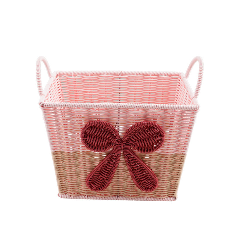 Dekorativer Geflochtener Aufbewahrungskorb mit Schleifen-Design Brehn