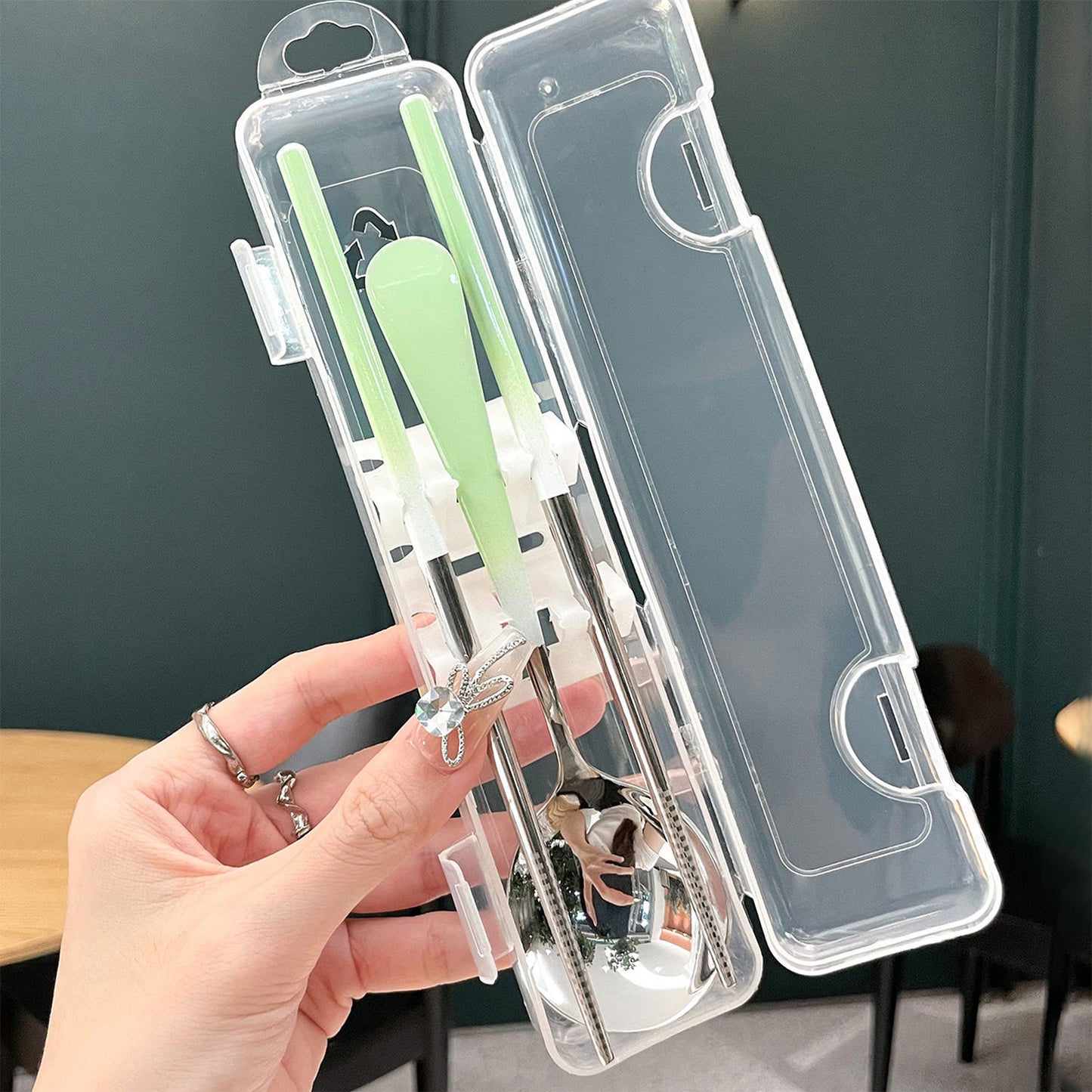 Tragbares Besteckset In Hygienischer Aufbewahrungsbox Brehn
