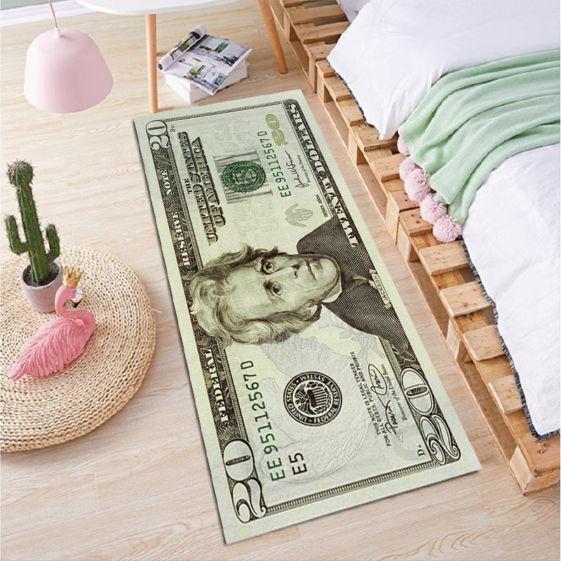 Dollar Bill-Themen Teppich