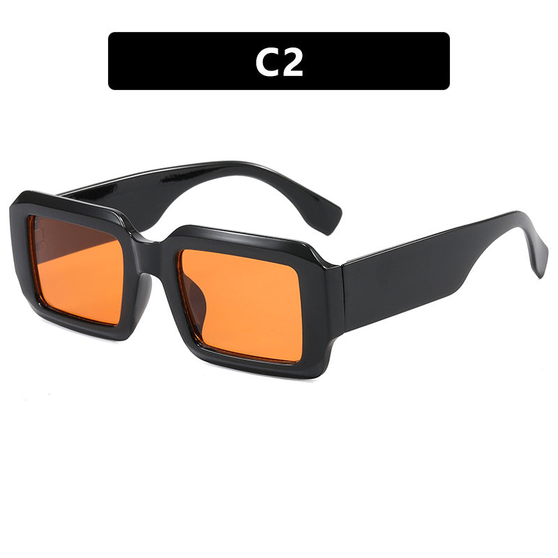 Damen oversized quadratische Sonnenbrille mit modernem Kunststoffrahmen Brehn
