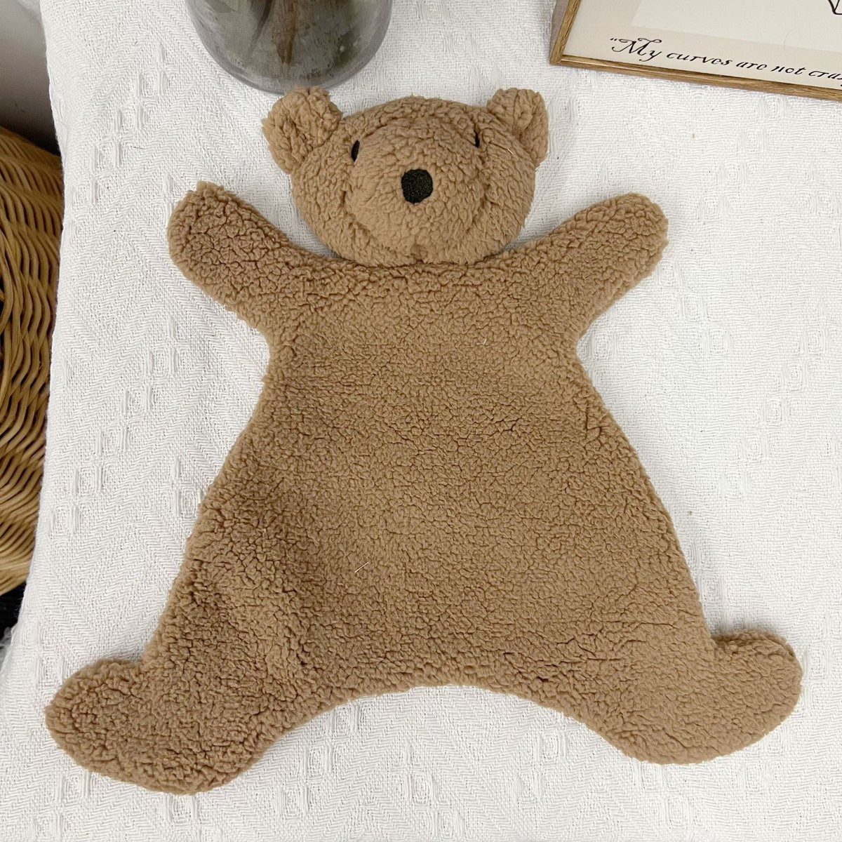 Sherpa Lamm Lovey Sicherheitsdecke mit gesticktem Gesicht