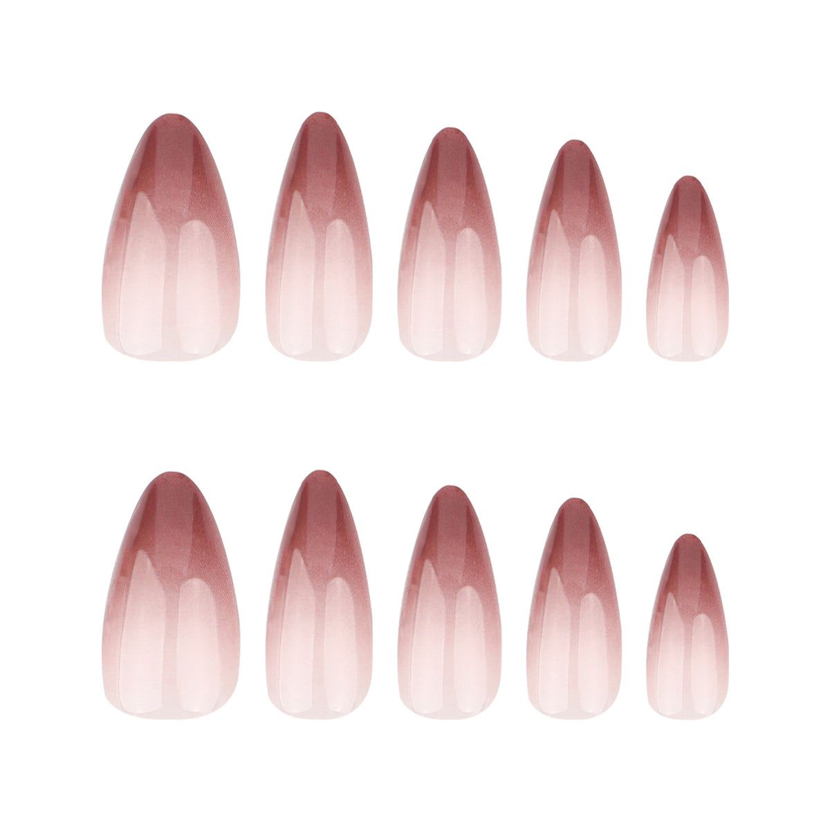 Kunstvolle Stiletto-Nägel mit elegantem Ombre-Design Brehn