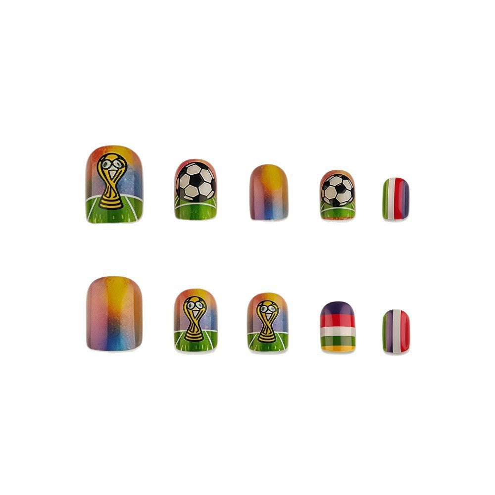 Sportliche Fußball-Nagelkunst Brehn