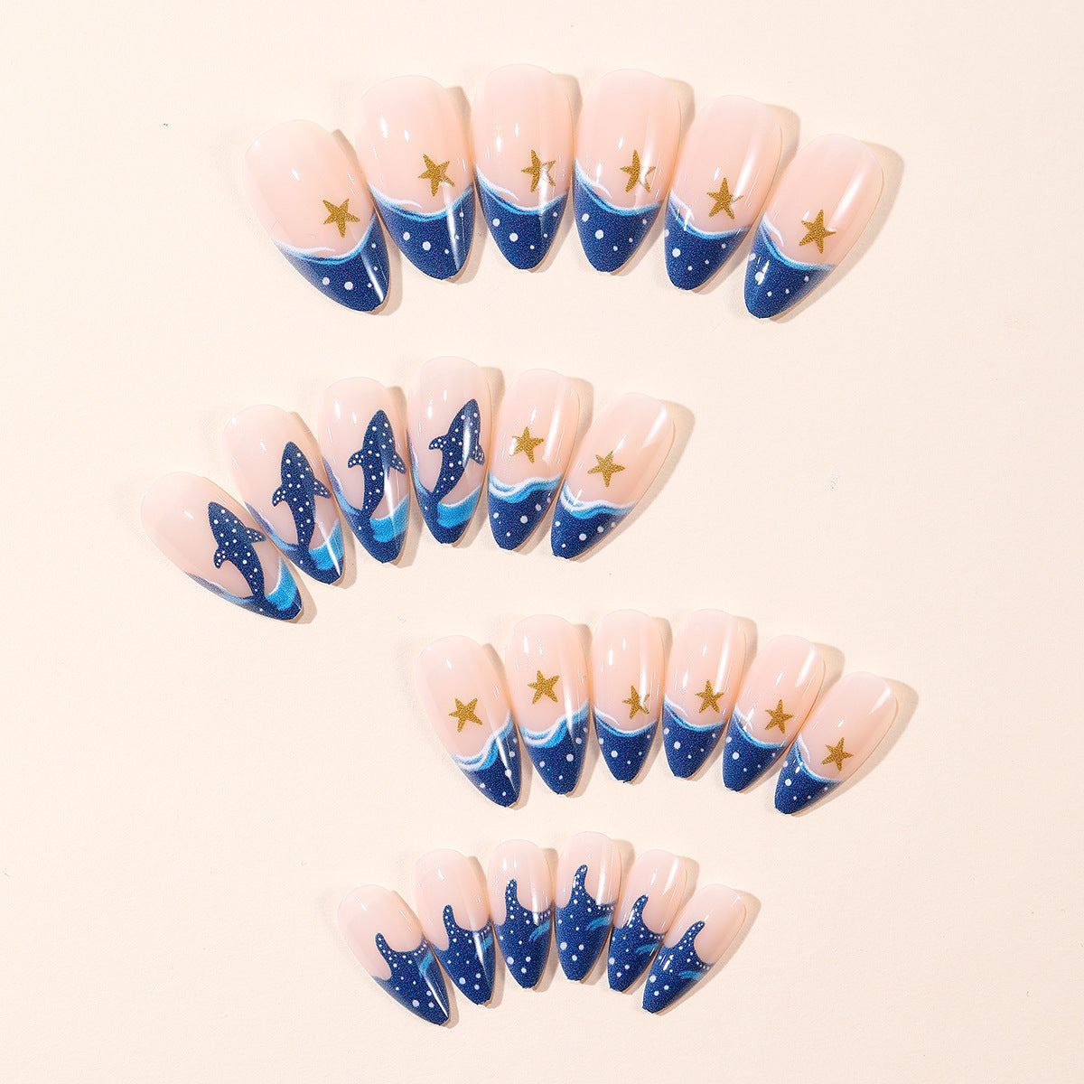Künstlerisches ozeanisches Nagelkunst-Set Brehn