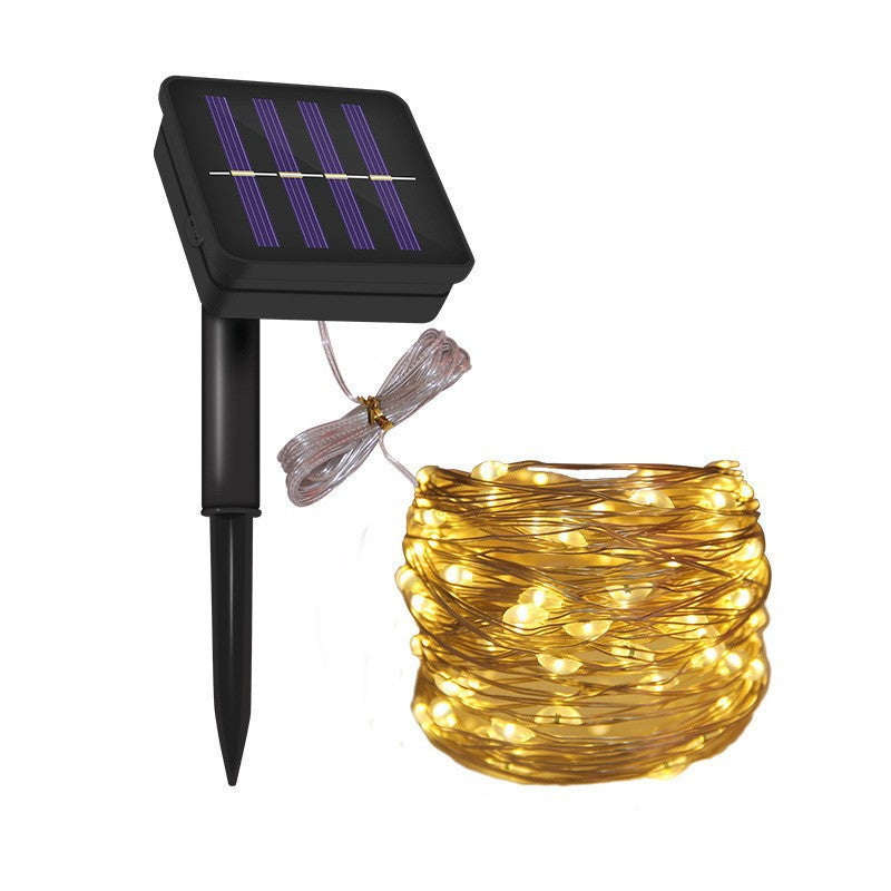 Ultra-flexible Solar Micro-LED Lichterkette mit wasserdichtem Bodenmontage-Panel Brehn