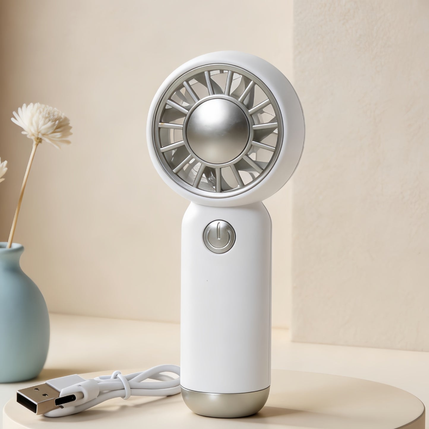 Damen tragbarer Mini-Handventilator mit USB-Ladefunktion Brehn
