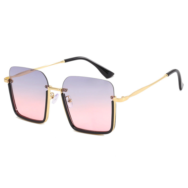 Damen oversized Sonnenbrille mit elegantem Geometrie-Rahmen Brehn