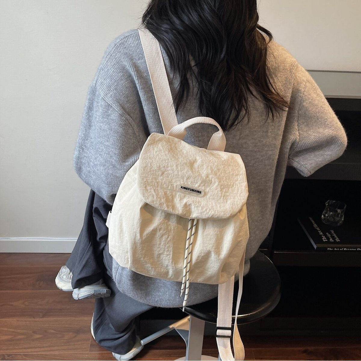 Damen Kompakter Vielseitiger Kordelzug Rucksack Brehn