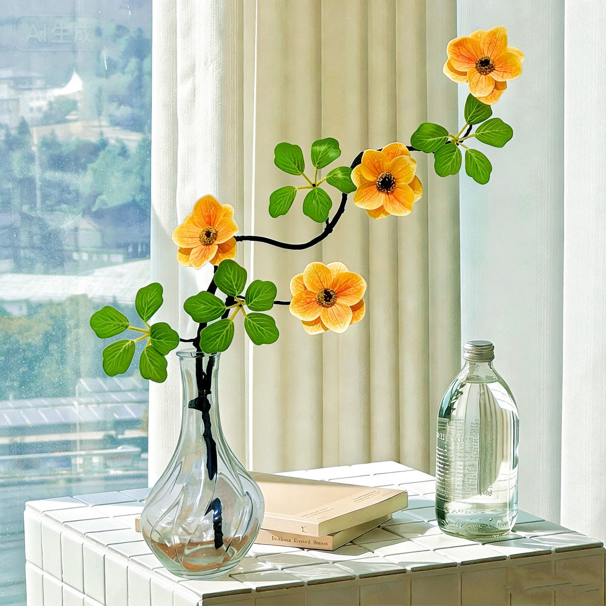 Stylische dekorative Blumenstängel