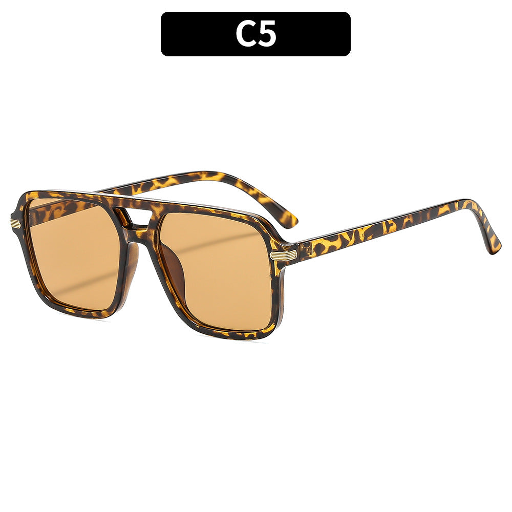 Moderne Statement Quadrat Sonnenbrille