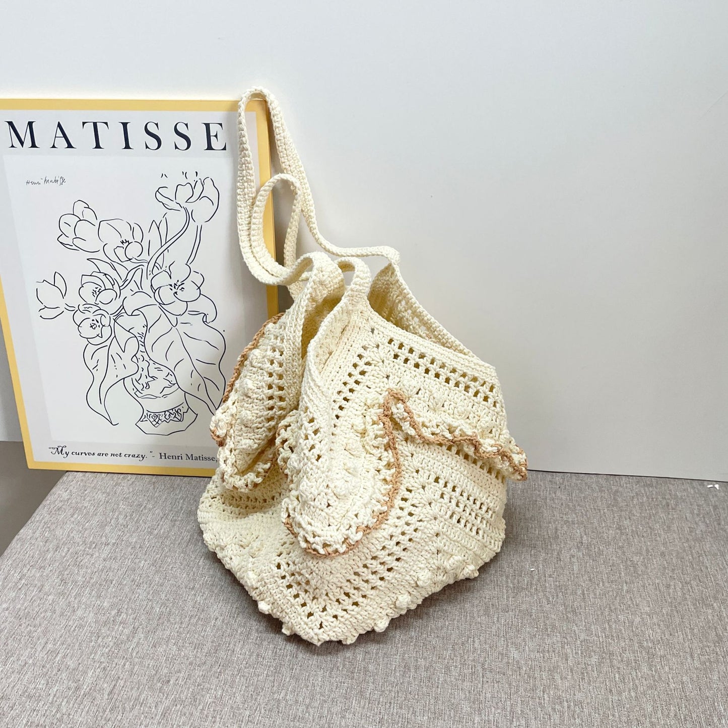 Handgefertigte Makramee-Tasche Brehn