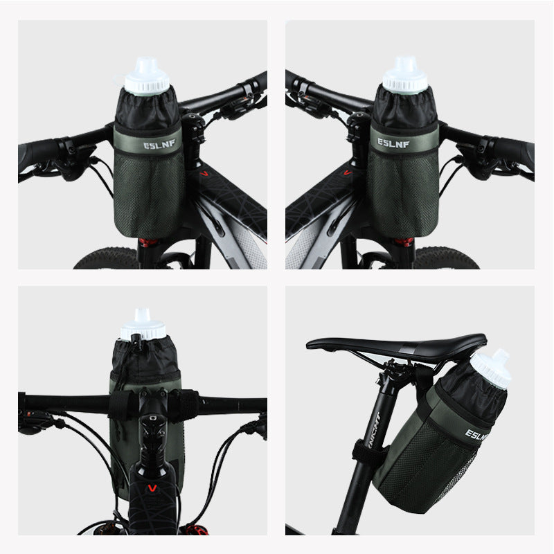 isolierter Fahrradflaschenhalter mit verstellbaren Klettverschlüssen und Netzabdeckung Brehn