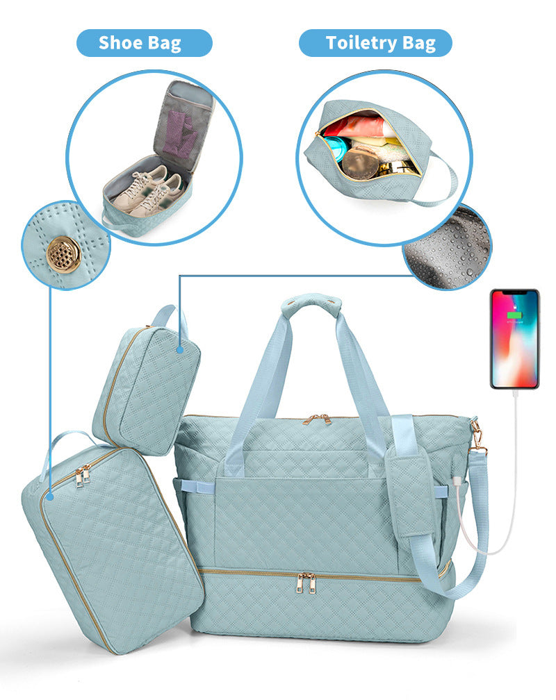 Quilted Weekender Bag Brehn
