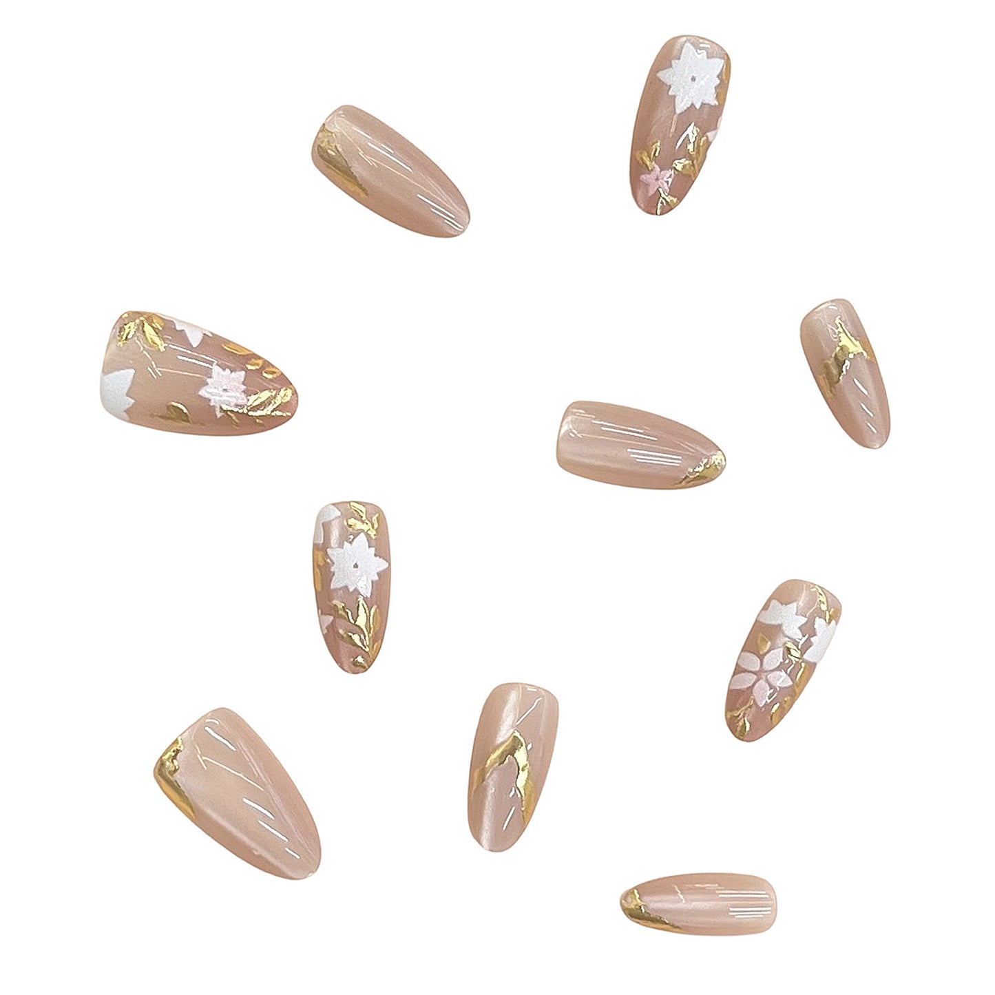 Blumenschmuck Press-On Nageldesign Brehn