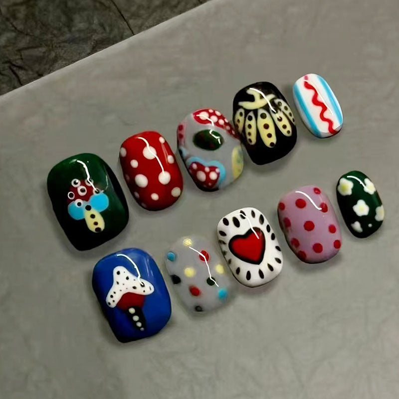 Verspieltes Künstlerisches Nagelkunst Design Set Brehn