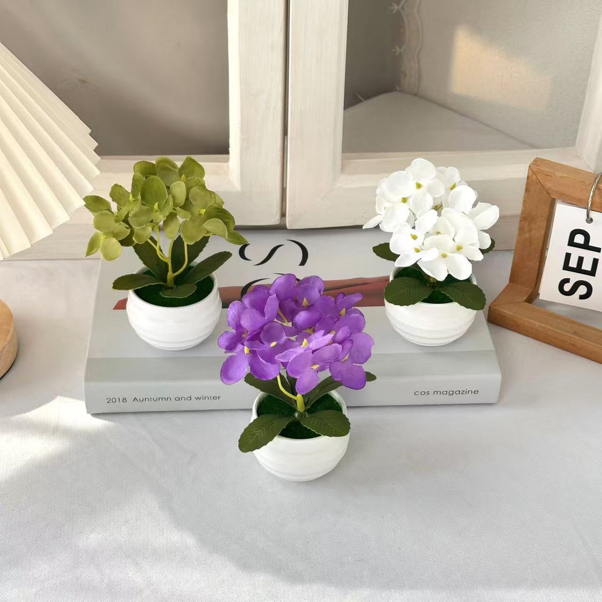 Lebensechte Miniatur Pothos Orchideenpflanze