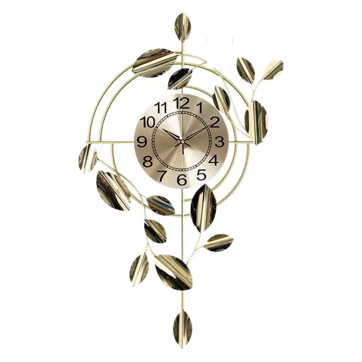 Dekorative Wanduhr mit Blattdesign Brehn
