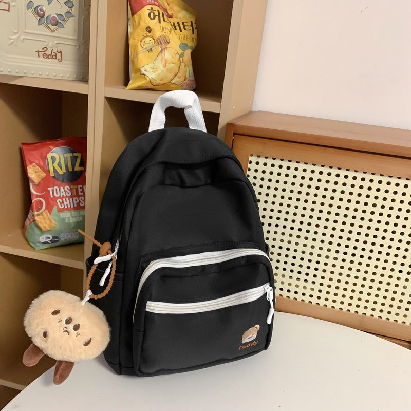 Lässiger Mini-Schulranzen mit mehreren Taschen