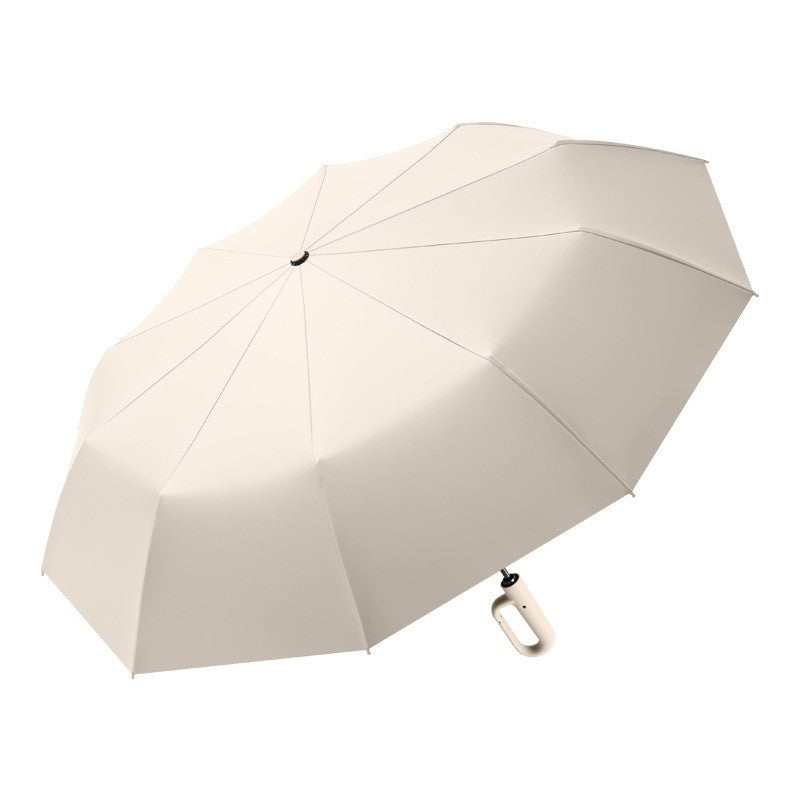 Damen Automatischer Falt-Regenschirm mit ergonomischem Griff Brehn