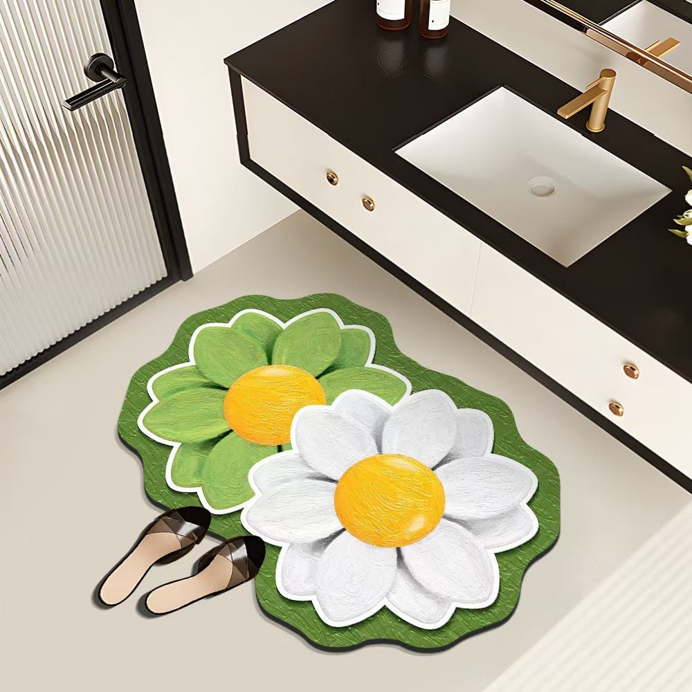 Dekorative Blumen-Badematte Brehn