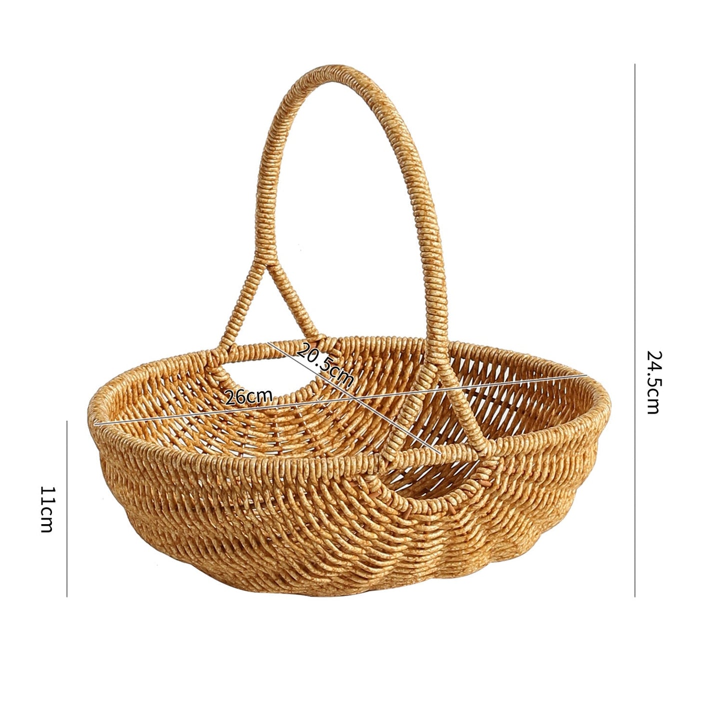 Handgewebter Artisan Marktkorb Brehn