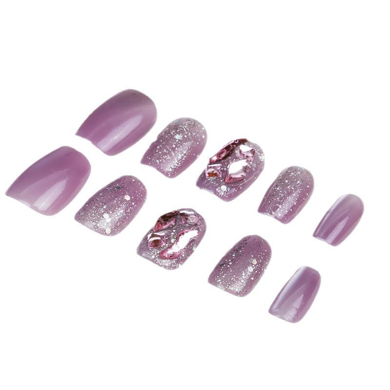 Dekorative Glitter Press-On Nagelspitzen Brehn