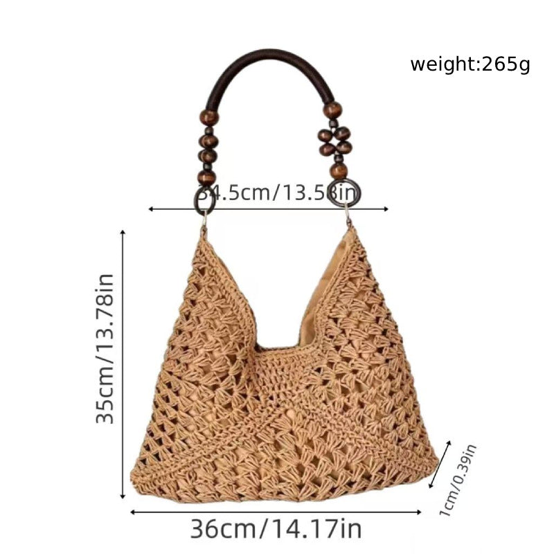 Handgefertigte Makramee-Henkeltasche Brehn