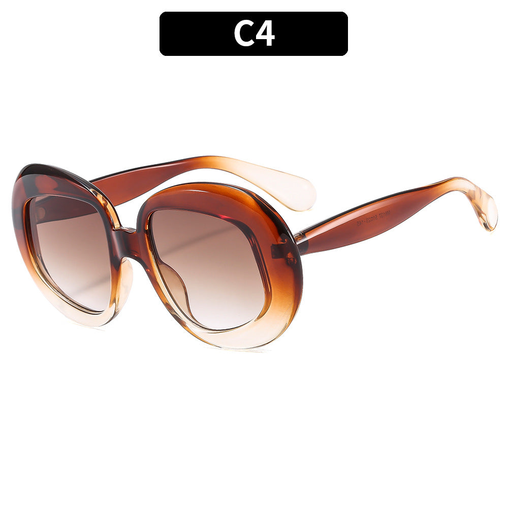 Oversized Retro-inspirierte Sonnenbrille