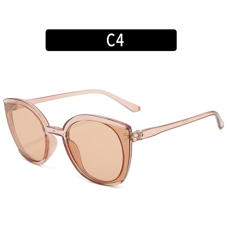 Stylische Übergroße Geometrische Sonnenbrille