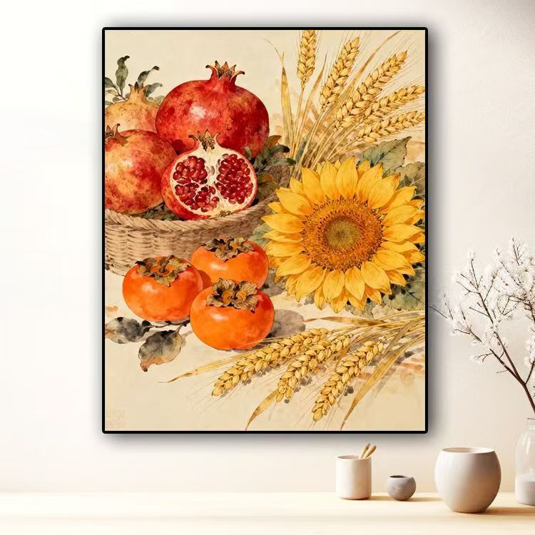 Botanische Stillleben-Leinwandkunst Brehn