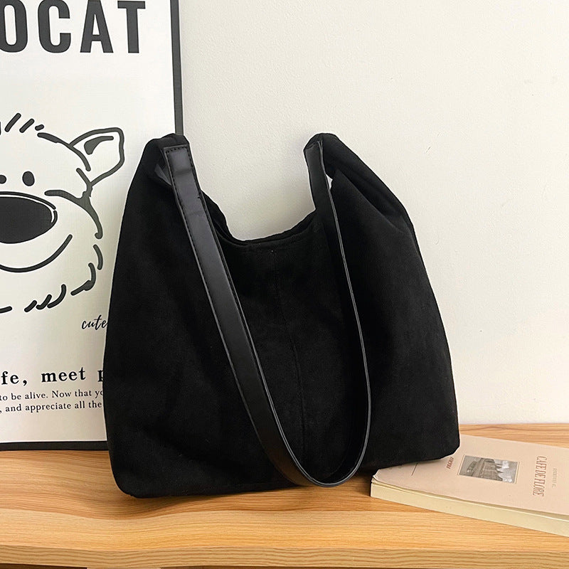 WoChic Wildleder Hobo Bag Brehn