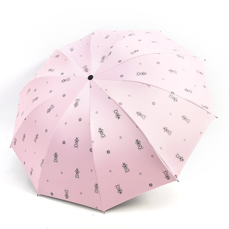 Damen verspielter und farbenfroher Regenschirm Brehn