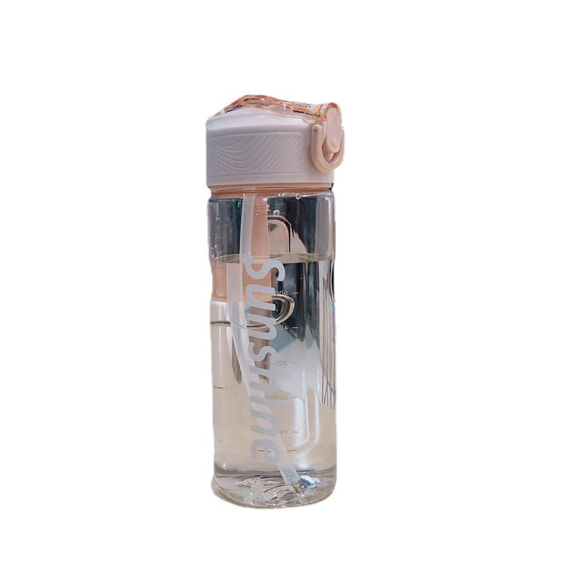 Damen Praktische Trinkflasche mit Tragegriff und Auslaufschutz Brehn