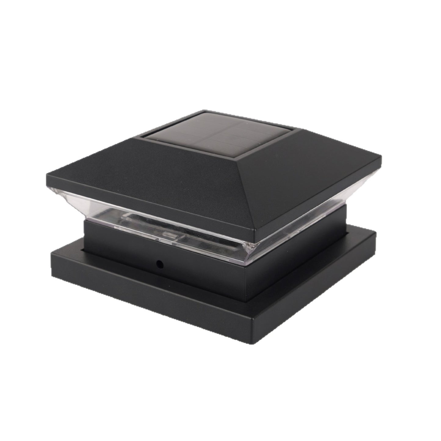 Dekorative Solar-LED-Quadratische Zaunpfostenkappe mit Gittermuster und Dual-Mode-Warm- und Kaltlicht Brehn