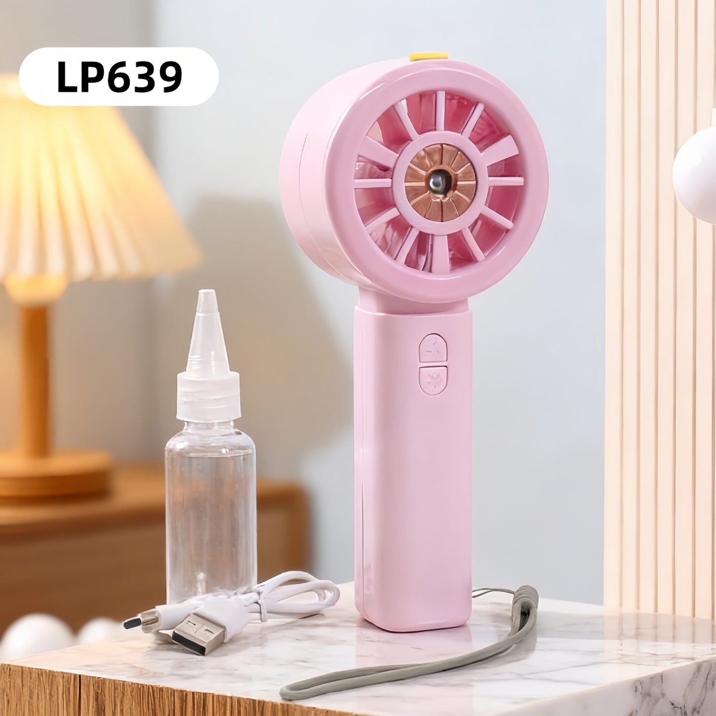 Frauen Tragbarer Mini Nebelventilator mit USB-Anschluss Brehn