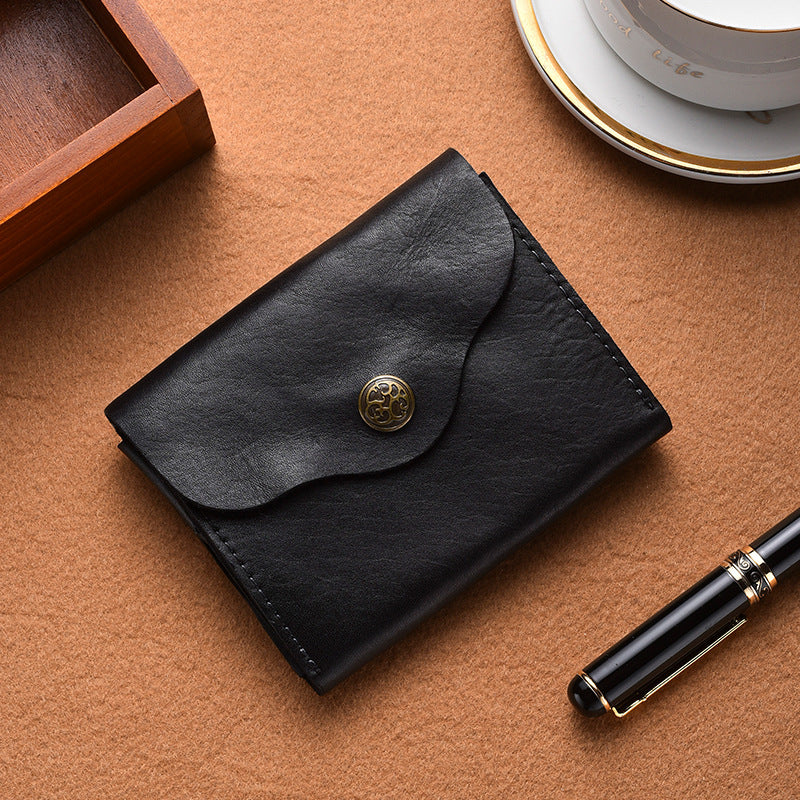 Vintage-inspiriertes Leder-Kartenetui