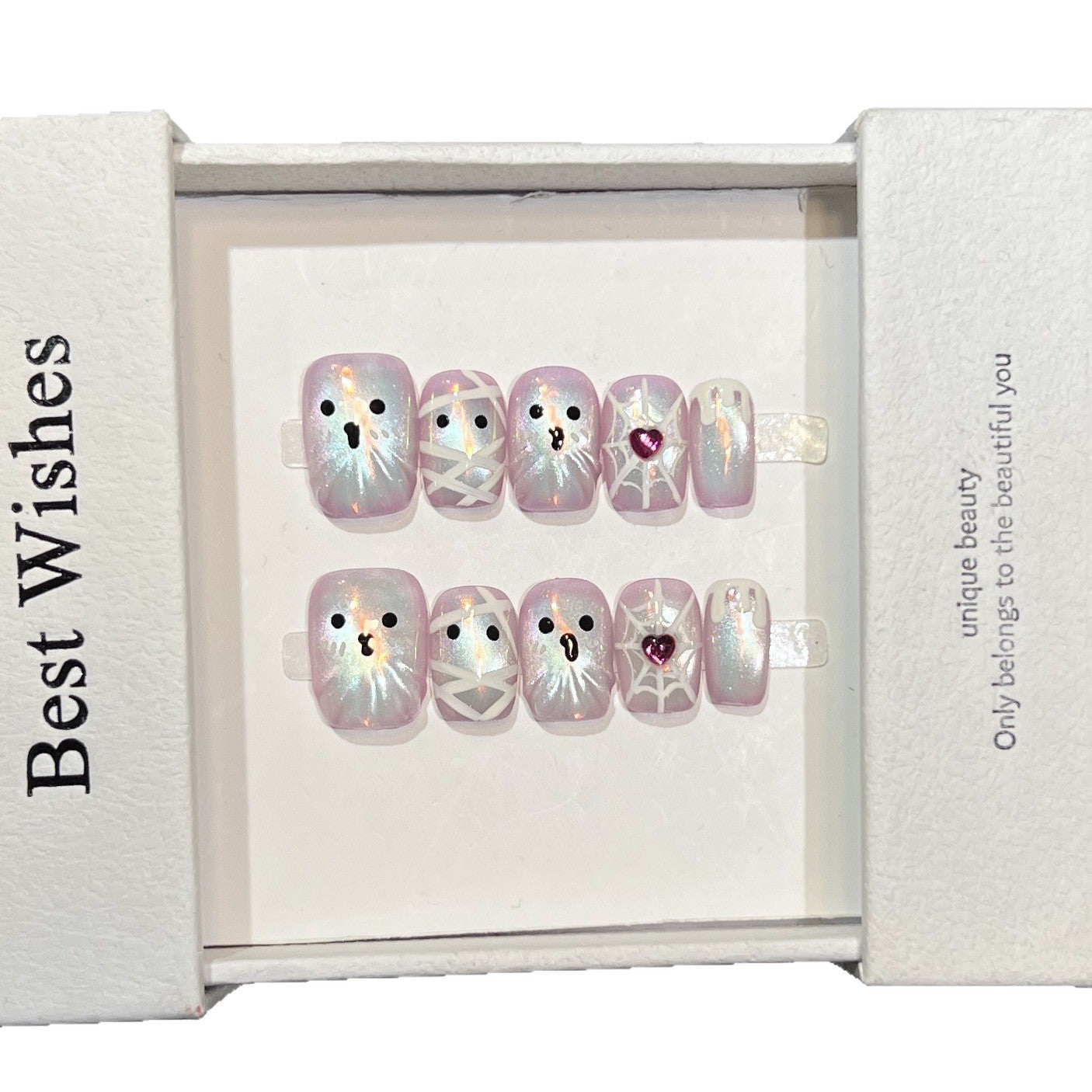 Verspielte Charaktere Press-On Nagelset Brehn