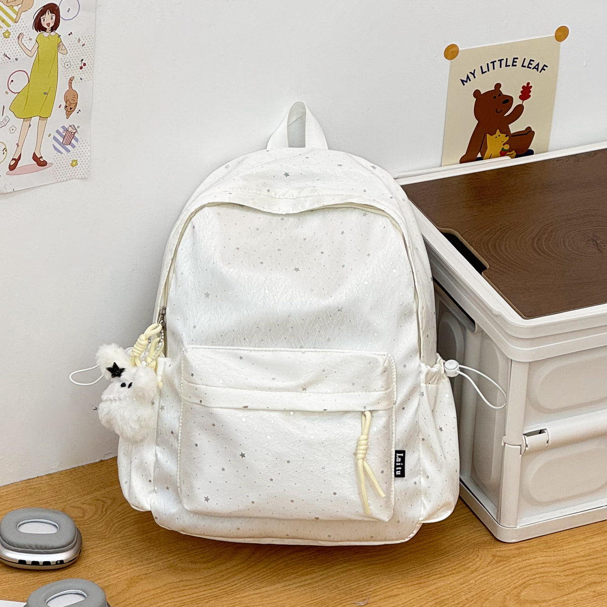 Stylische Multi-Taschen Freizeit-Rucksack mit niedlichen Akzenten Brehn
