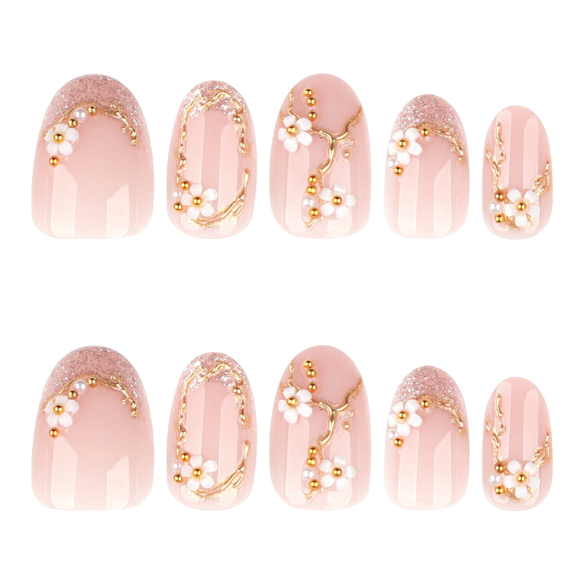Kunstvolle und elegante Nagelkunst mit floralen Elementen Brehn